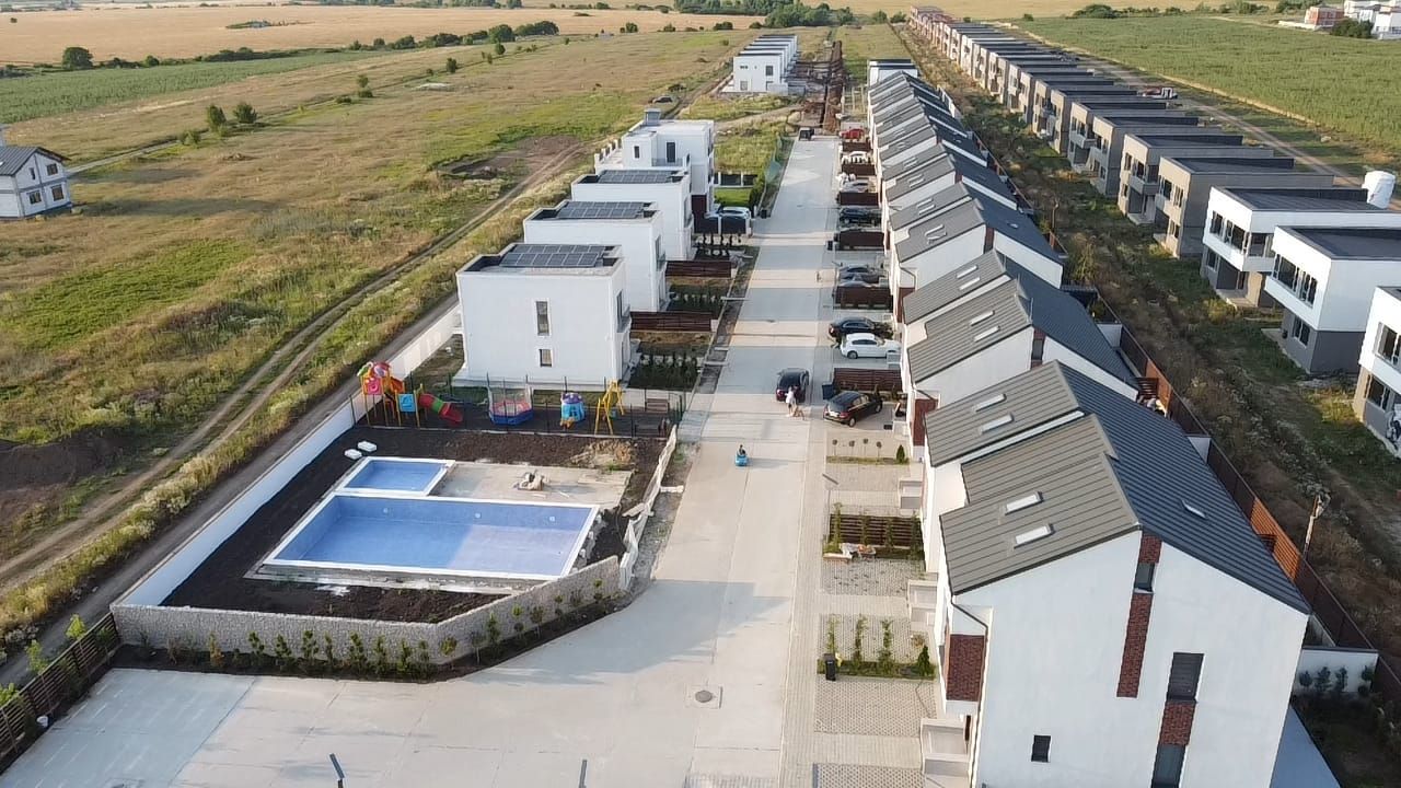 Casă P+1+M de vânzare în Otopeni–Tunari | Ansamblu nou, 3 dormitoare, mobilată - Poză 3