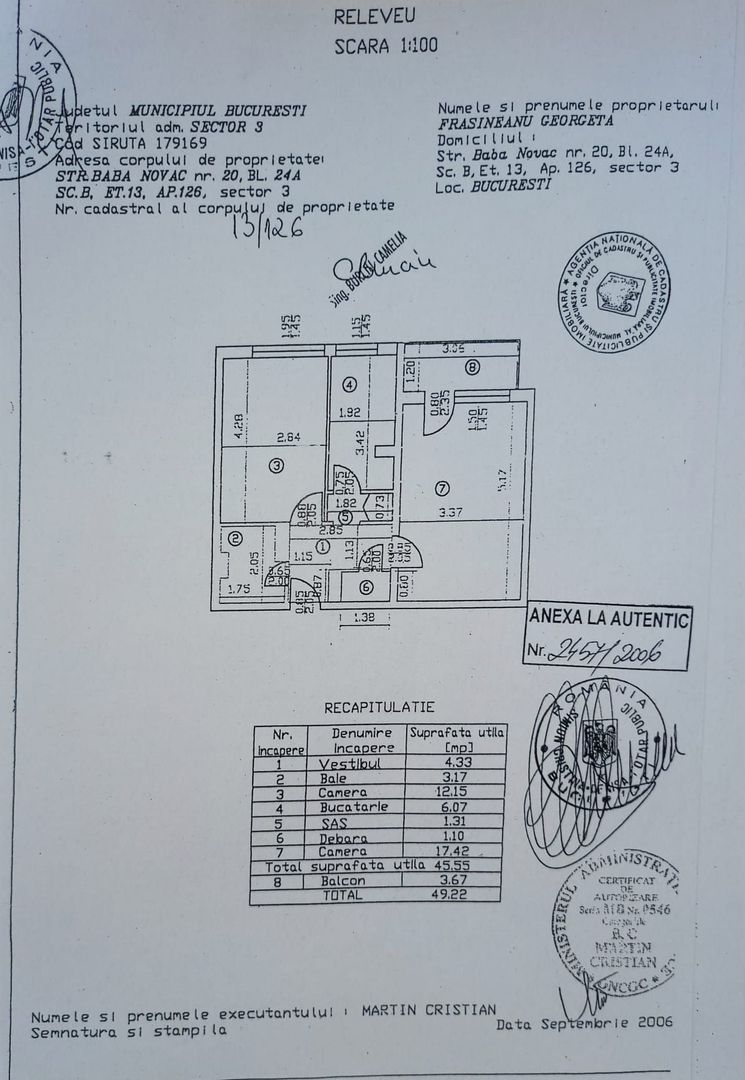Apartament 2 camere Baba Novac - Schiță 28