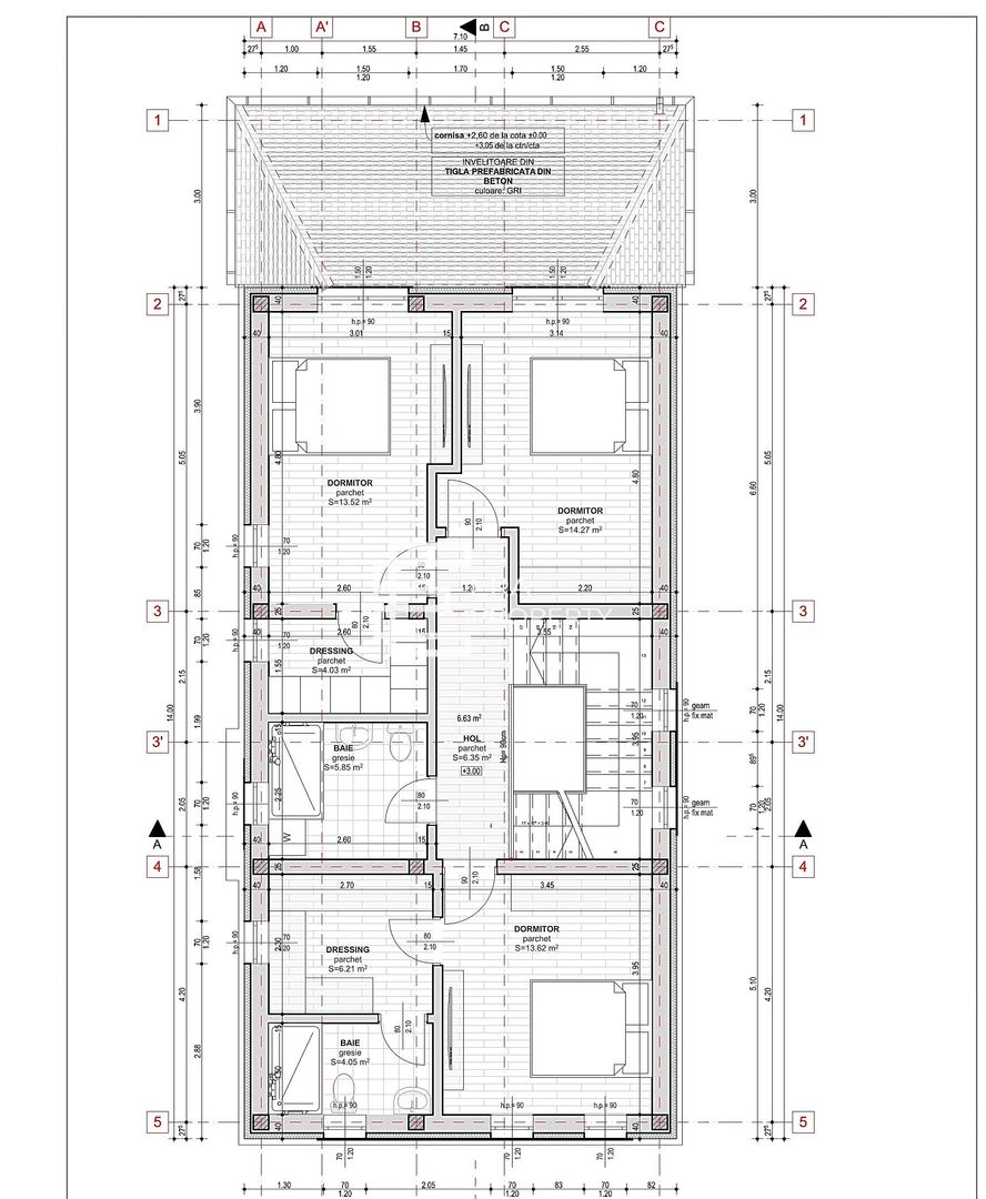 Casă individuala premium, 145mp, teren 644 mp, LA CHEIE- Selimbar zona Primariei - Schiță 17