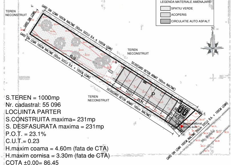 teren intravil+proiect casa/com.Cornetu/IF la 3min de autostr. A0 - Poză 1