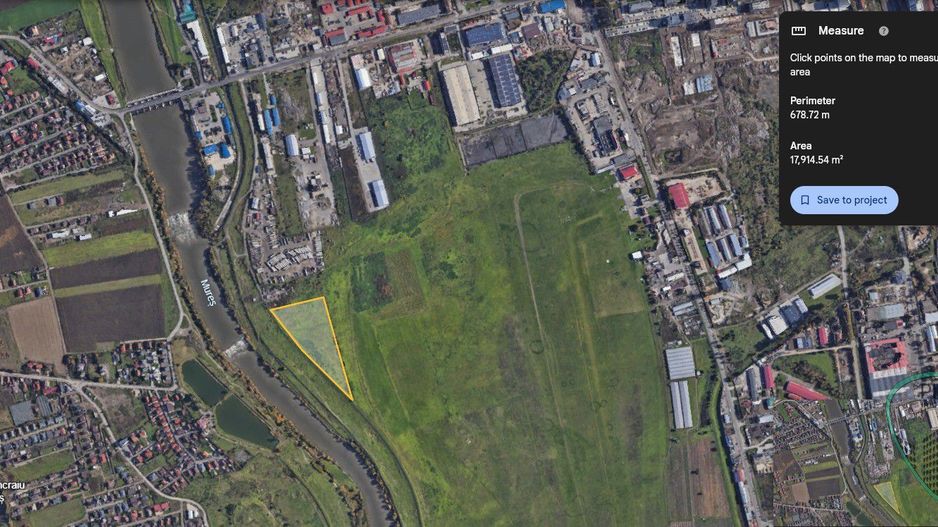 P 1094 - Teren de 17900 mp în Târgu Mureș - zona Barajului - Poză 2