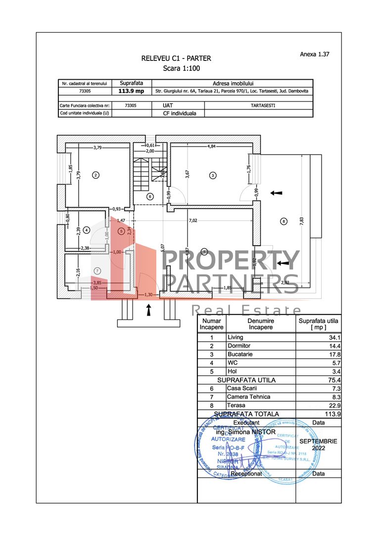 Vila superba, Tartasesti - Dambovita - Schiță 11