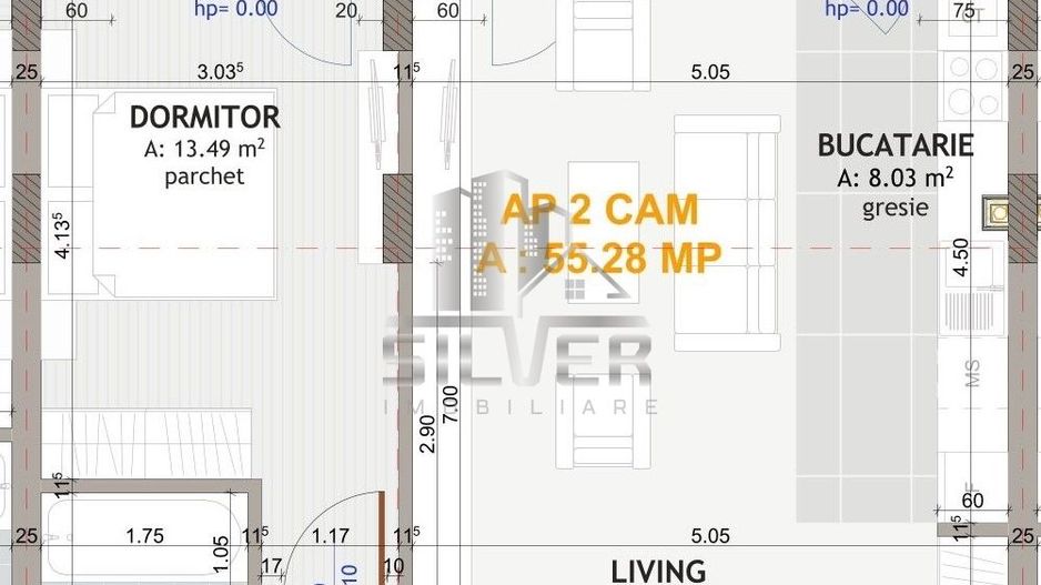 Apartament cu 2 camere/terasa 11 mp/ zona strazii Eroilor! - Poză 7