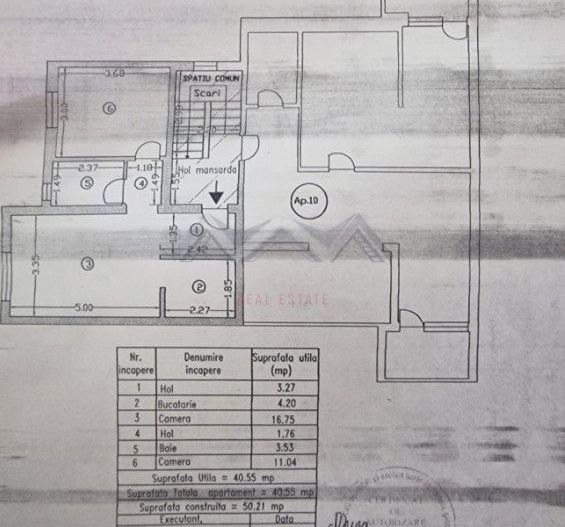 Apartament 2 camere Otopeni central | mobilat, utilat, parcare - Schiță 10