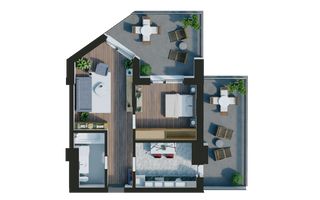 Apartament cu 2  camere-Design avangardist și confort contemporan - Poză 10