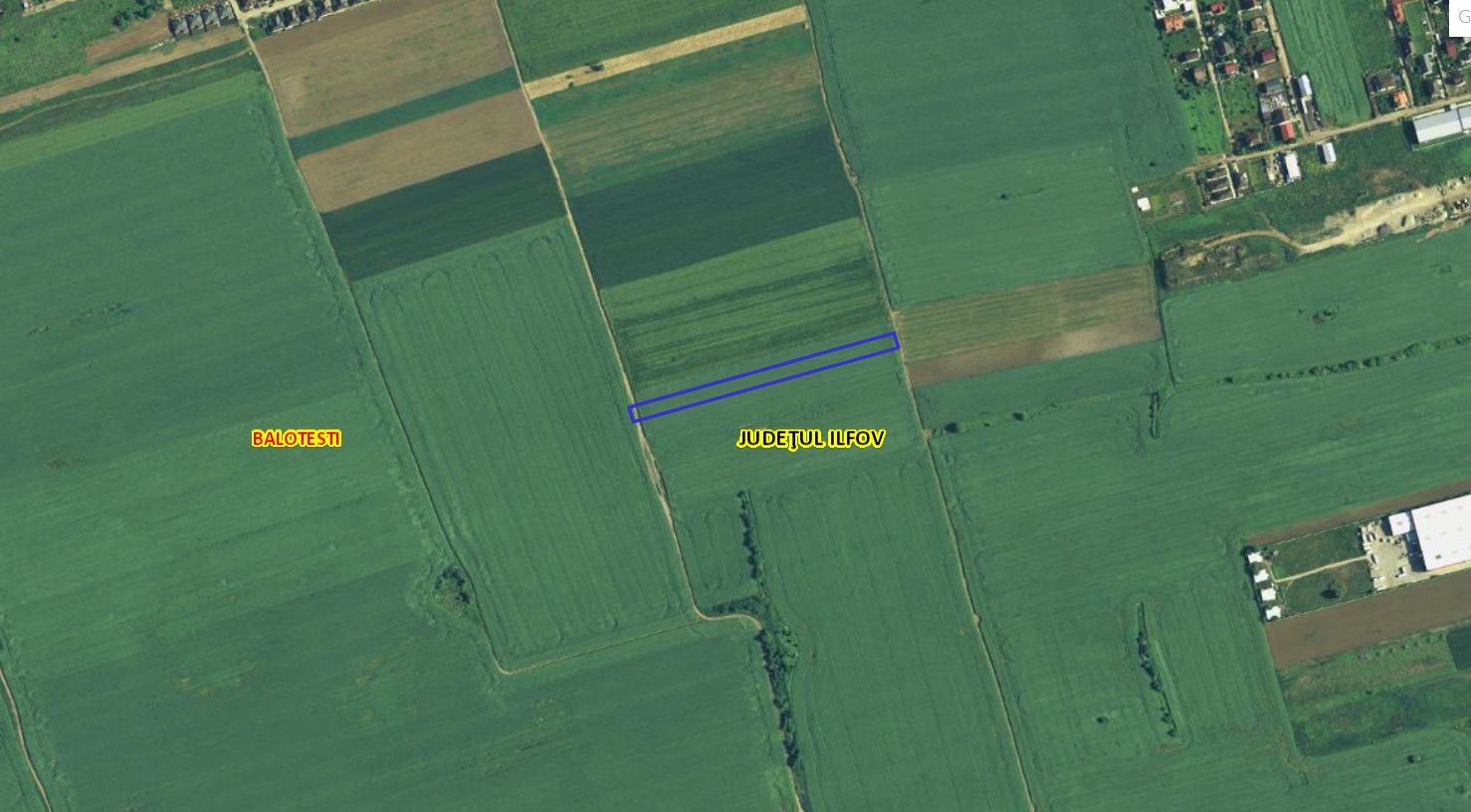 Teren intravilan 4,769mp deschidere 16ml | Balotesti - Poză 1