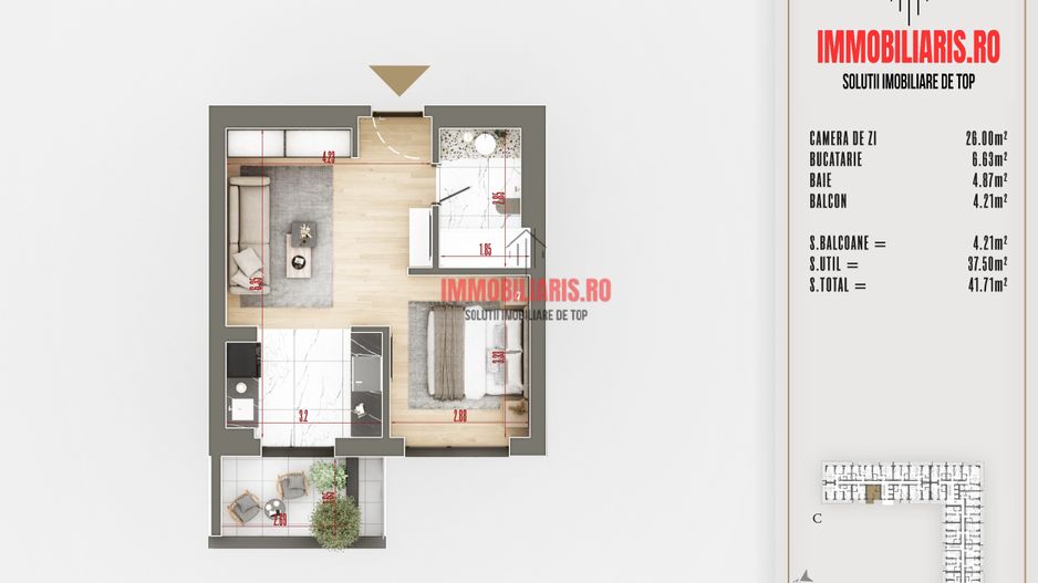 N. Teclu Metrou - Ansamblu Nou - Parcuri - Direct Dezvoltator - Schiță 2