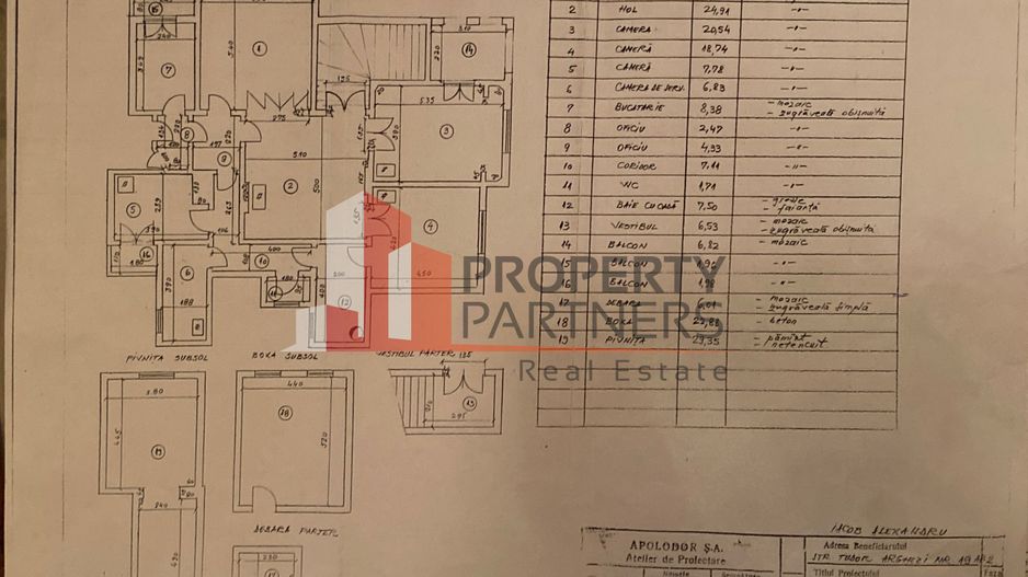 Apartament in vila interbelica Universitate - Schiță 13