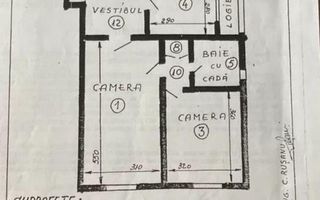 Apt 3cam renovat  69mp, dotat cu  CT, AC , an 1985  etaj 7/8, mobilat - Poză 6