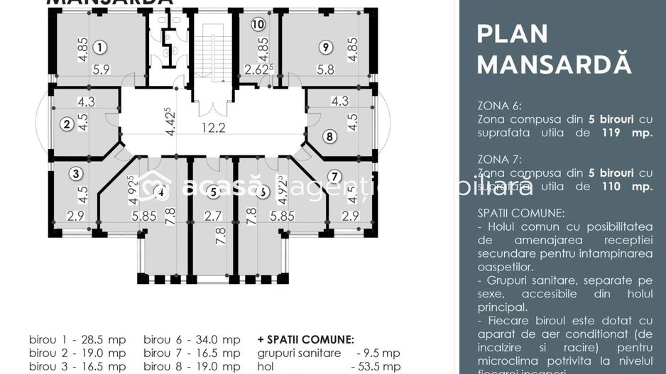 Birouri de închiriat in cladire simbol - Poză 12