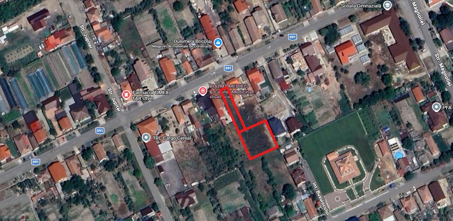 COMISION 0%, TEREN PREMIUM 1100MP, CENTRU UTVIN, TOATE UTILITĂȚILE - Poză 3