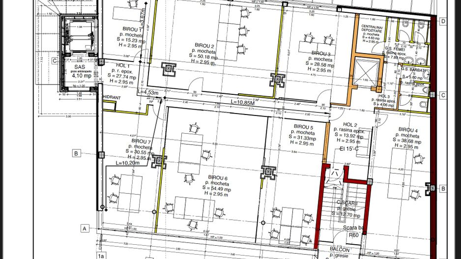 Spațiu  inchiriat   birouri   316 mp - Poză 3