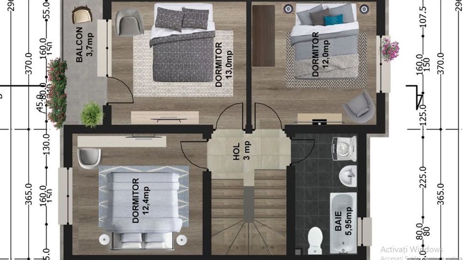 vila la alb/4cam,2bai+parcare/centru Popesti Leordeni - Poză 10