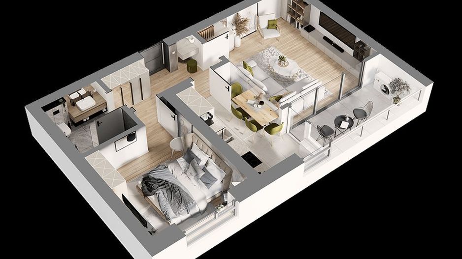 Apartament 2 camere de vânzare, Bucureștii Noi, Sector 1 - Schiță 13