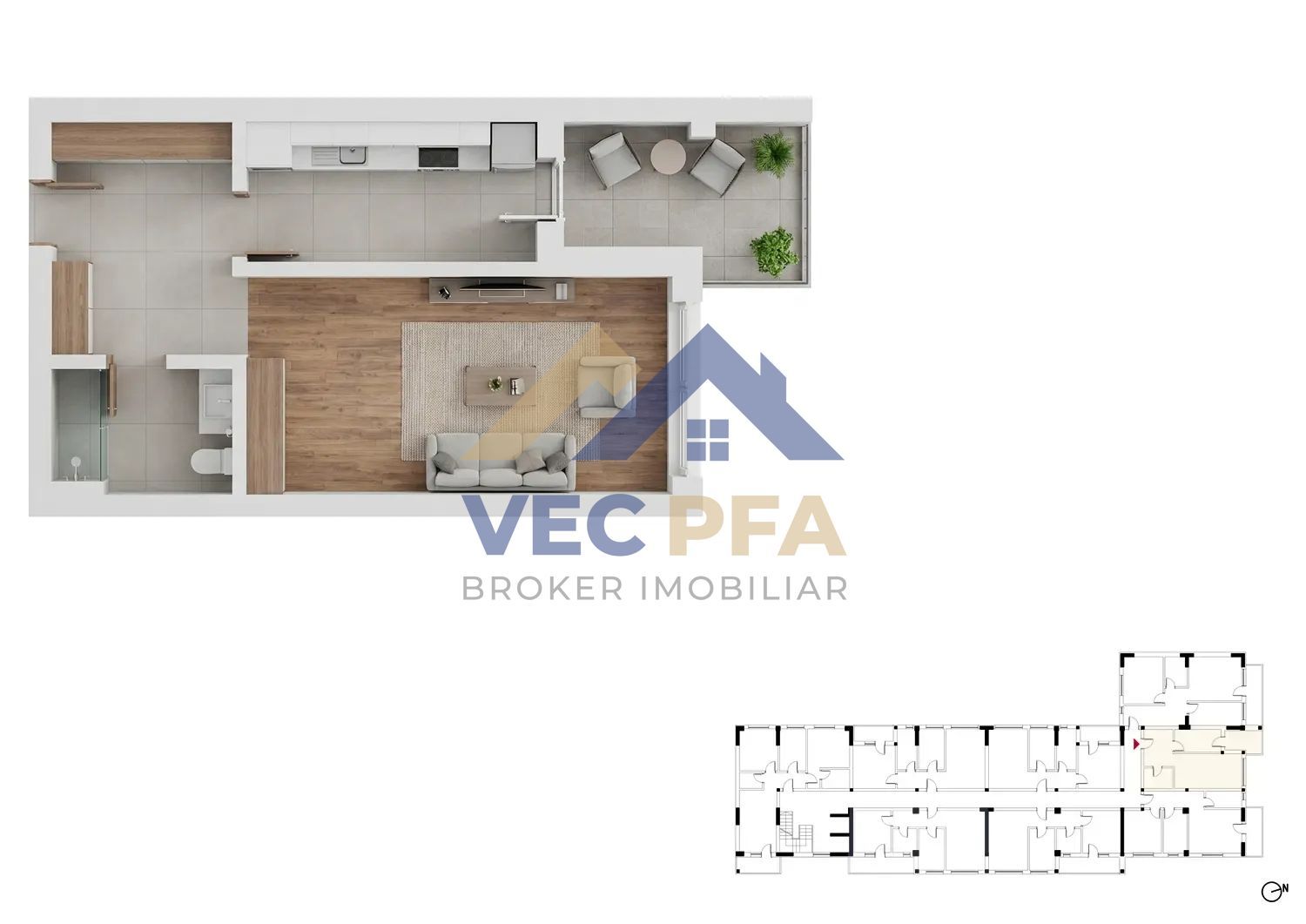 DISCOUNT 3-5% Garsoniere  41-44mp | Finisaje la Alegere | Comision 0% - Poză 2