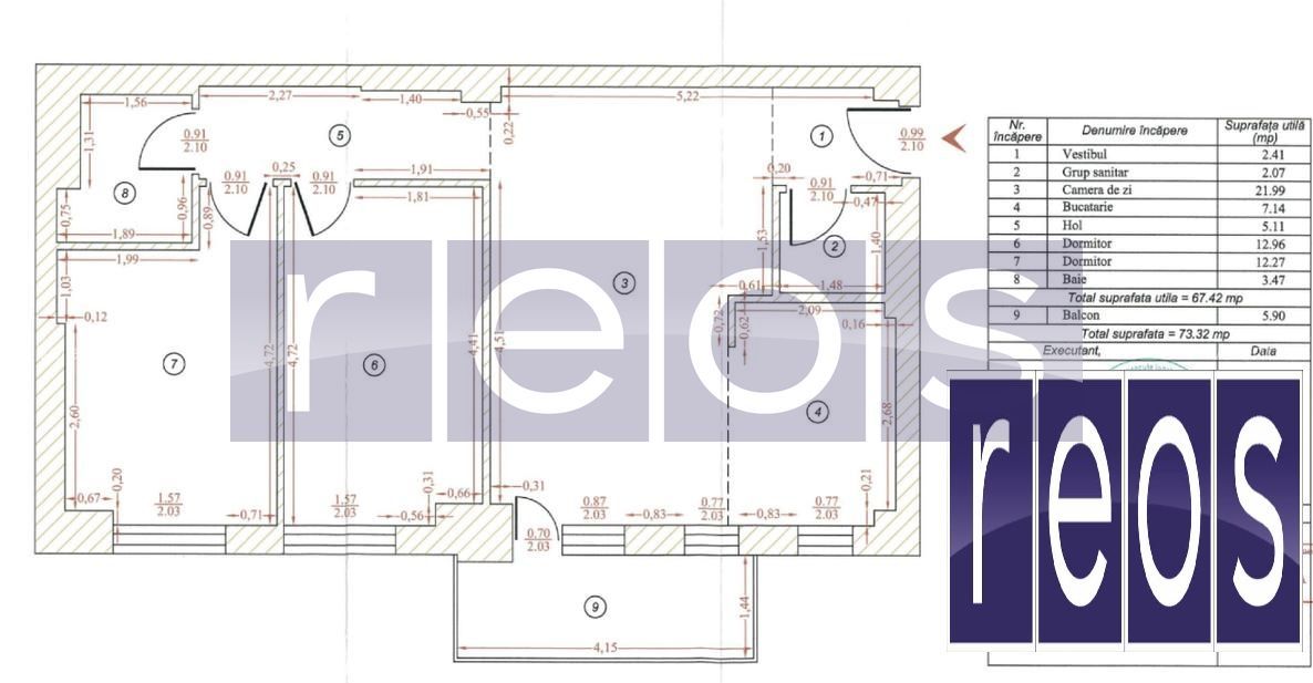 DE VANZARE | 3 CAMERE AVIATIEI | LOCATIE PREMIUM | 2 PARCARI SUBTERANE - Schiță 19