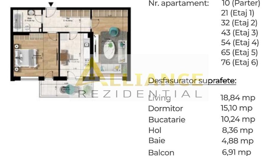 Apartament 2 camere decomandat [ Pasarela Berceni M2] - Poză 6
