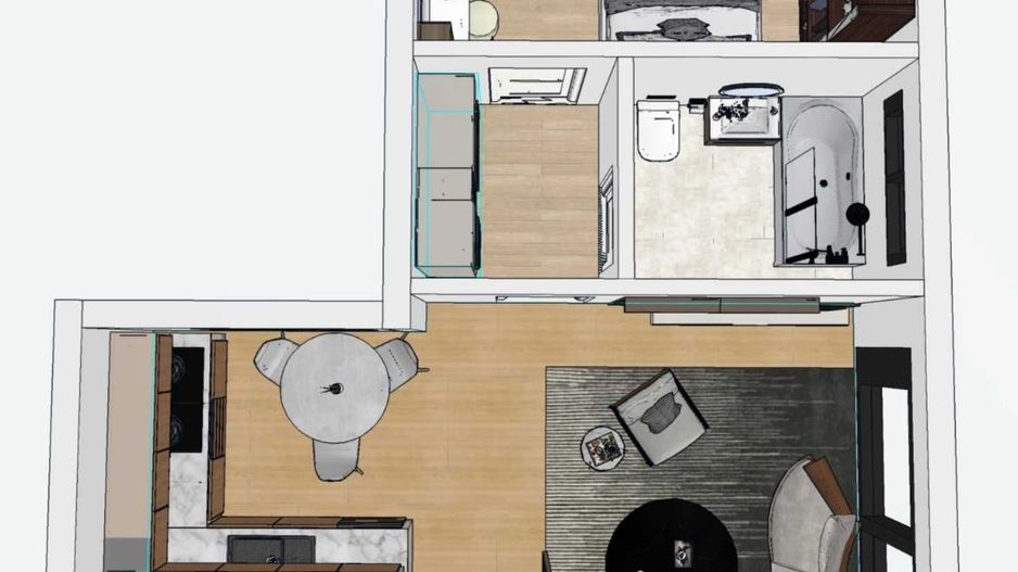 AP. 2 CAMERE DAMAROAIA, LOC PARCARE, BLOC NOU, BOXA SUBSOL, COMIS 0% - Schiță 8