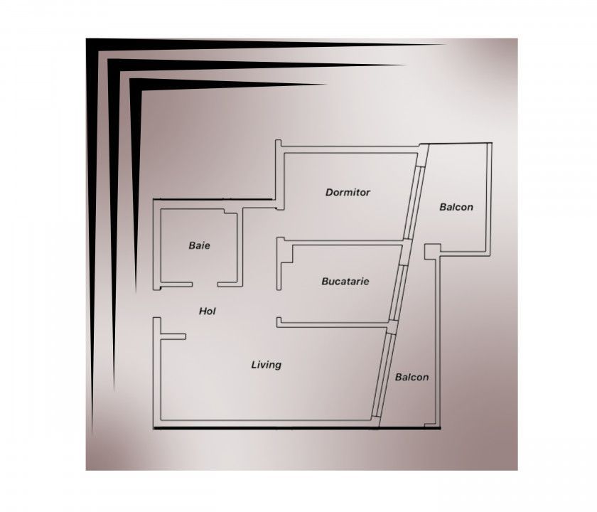 Tomis Nord - Vanzare apartament decomandat cu 2 camere,  bloc nou. - Poză 14