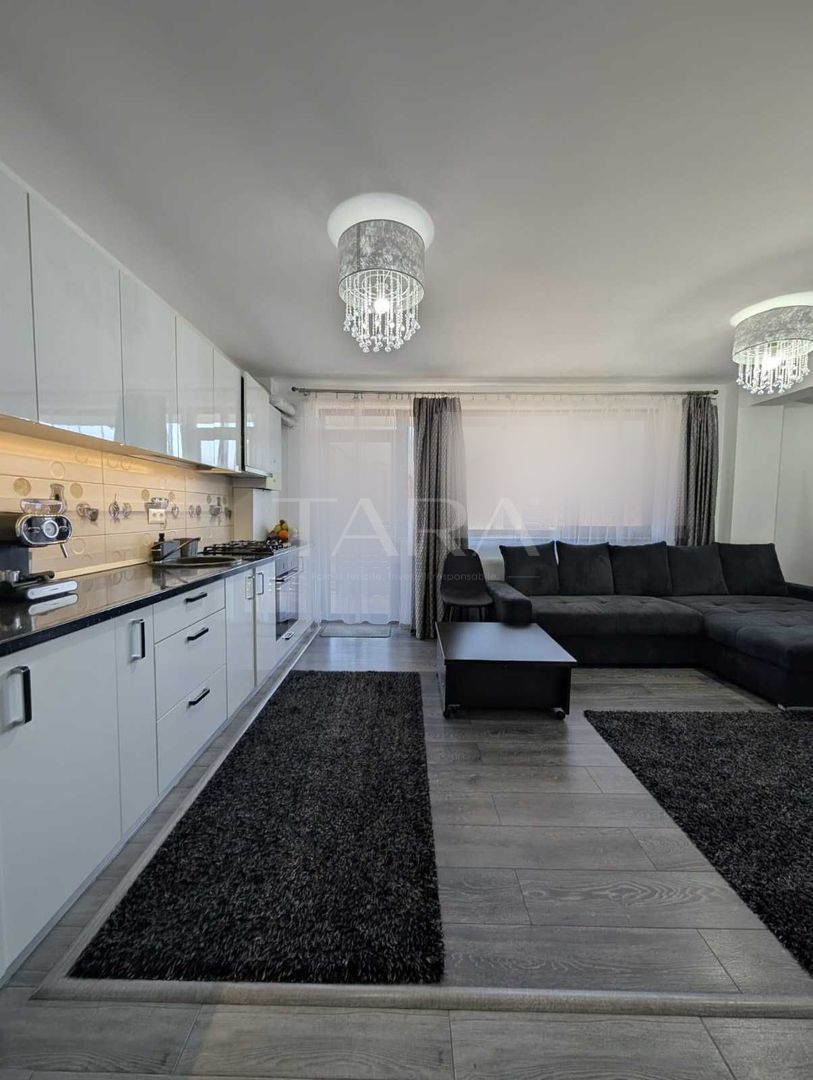 Apartament cu 3 camere, 2 balcoane, complet mobilat, Panemar, Florești - Poză 2