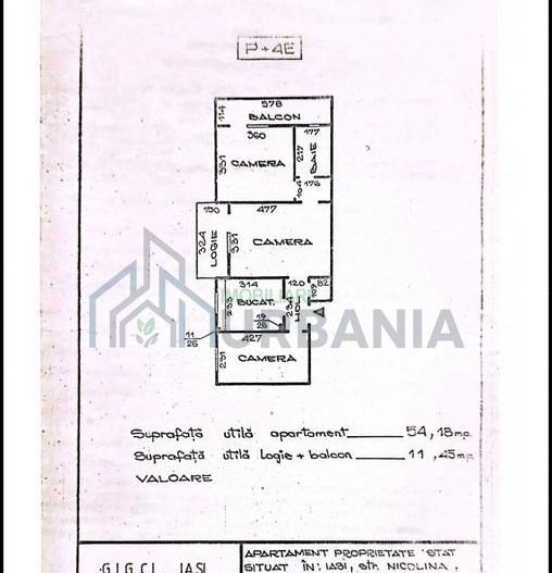 Podu Roș – Apartament 3 camere semidecomandat, Iași - Poză 1