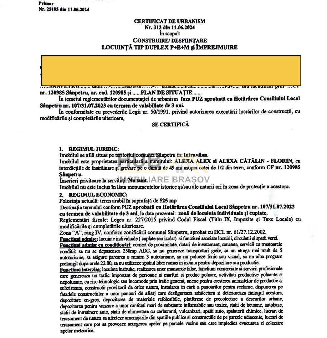 Loturi de Teren | Sanpetru | Drumu Cu Plopi | PUZ | 500mp - Poză 7