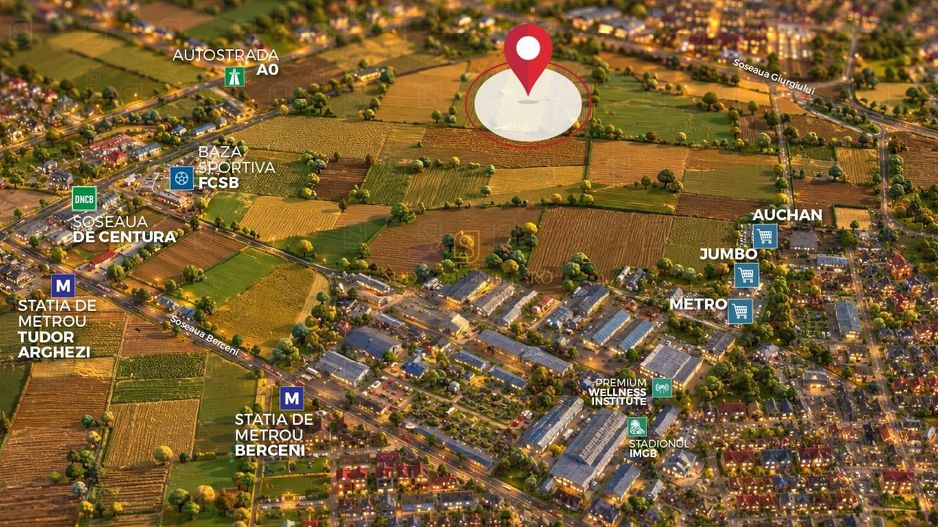 Teren intravilan 15.400 mp | 39 ml deschidere | Sector 4 – Jilava - Poză 4