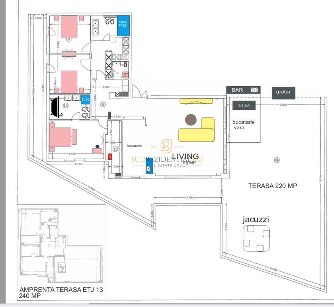 Penthouse exclusivist cu vedere panoramica, 4 camere, Mall Vitan - Poză 21