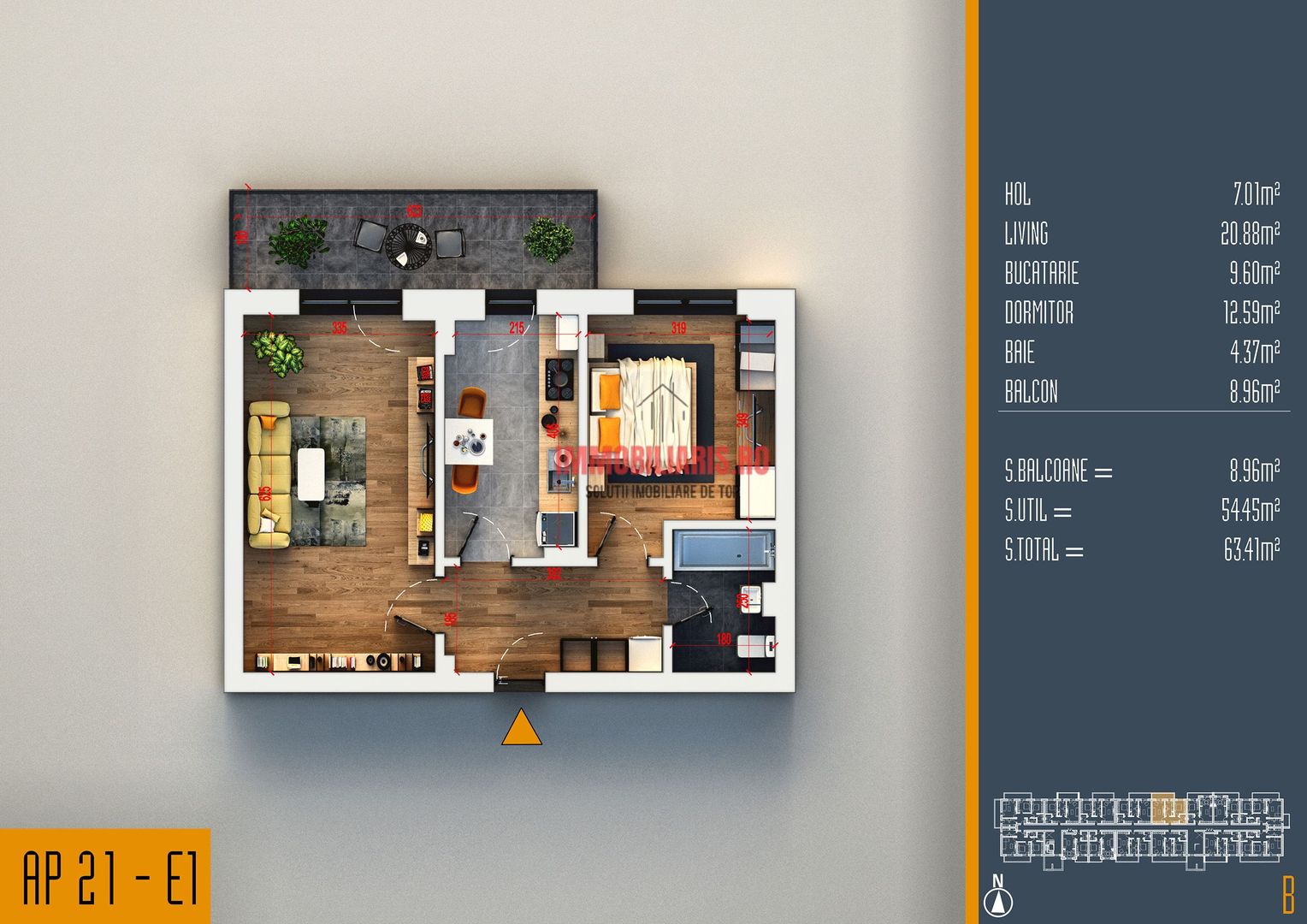 Nicolae Teclu-Metrou - Zona Verde si Linistita - Birou de Vanzari - Schiță 1