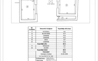 CASA INDIVIDUALA |  ZONA MOSILOR |  10 MIN METROU OBOR | - Schiță 14