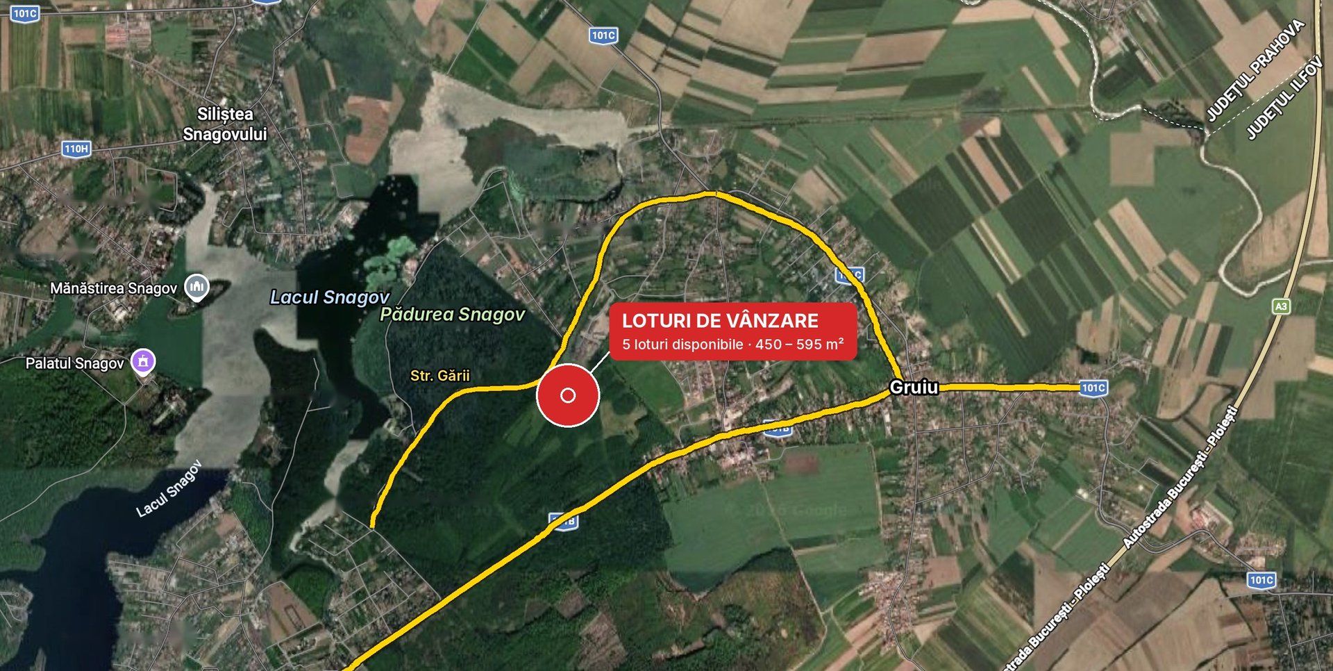 Teren de 500 mp, la marginea Pădurii Snagov - Poză 1
