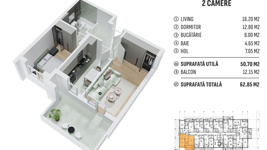 2cam.dec-63mp/metrou Leonida sau Berceni - 20min pe jos - Poză 2