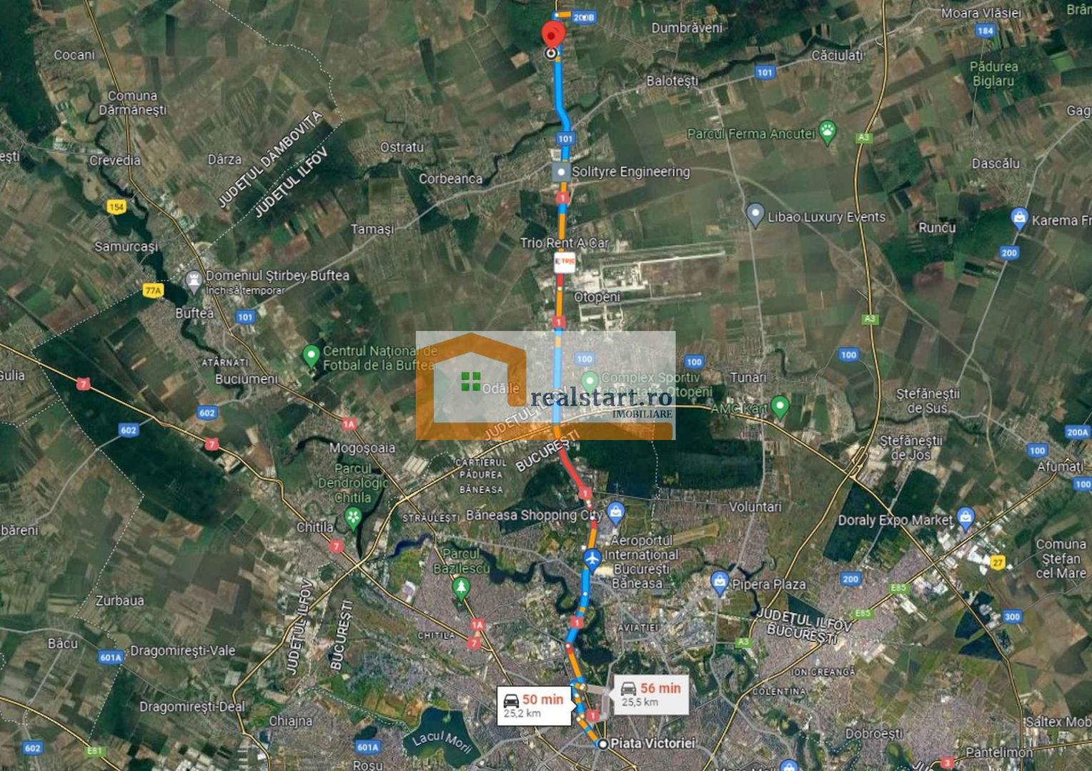 Teren generos, intre case noi, acces la toate utilitatile, inclusiv canalizare, - Poză 2