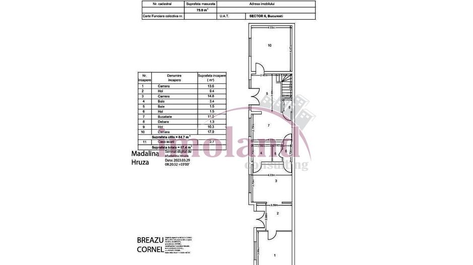 Vanzare - vila noua+spatiu birou/comercial - Crangasi-Constructorilor - Schiță 16