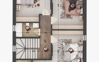 Vila individuala 4 camere | Tunari | Sistem Energetic Centralizat - Poză 15