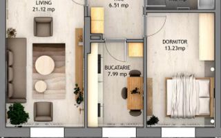 Apartament de vanzare cu 2 camere, etaj 1 bloc cu lift - Poză 1