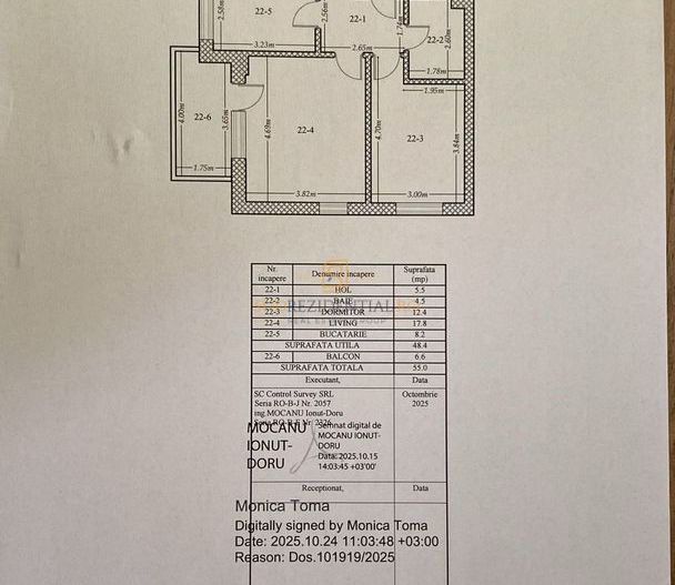 Apartament 2 camere, mobilat complet, parcare inclusa, Bd. Metalurgiei - Schiță 9