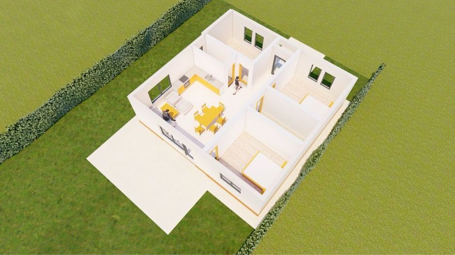 BRASADAS vinde casa NOUA 3 dormitoare 92mp MARTINESTI. - Poză 5