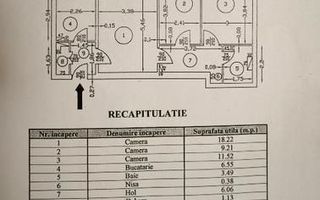 3 Camere - 70MP | Etaj 2/10 | Reabilitat | 1978 | M Gorjului la 5 min - Schiță 10