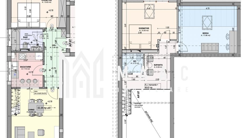 Penthouse pe 2 niveluri I 3 Camere I Balcon I 0% Comision - Poză 14