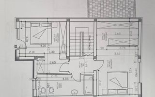 Duplex cu 4 camere | Despărțit prin camera tehnica | Mosnita Noua - Poză 3