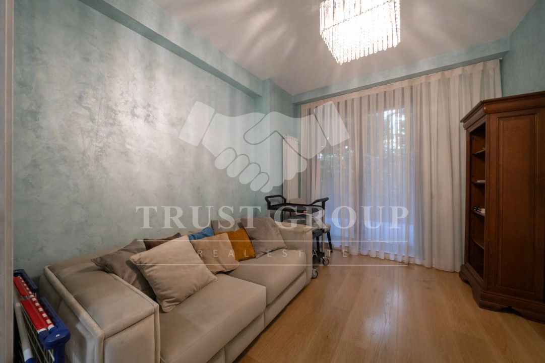 Apartament 5 camere Herastrau | Parter cu 100mp curte | 2 Locuri Parcare+Boxa - Poză 12