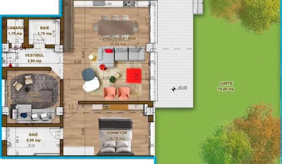 Apartament de vânzare 3 cam în Natural Residence - Poză 1