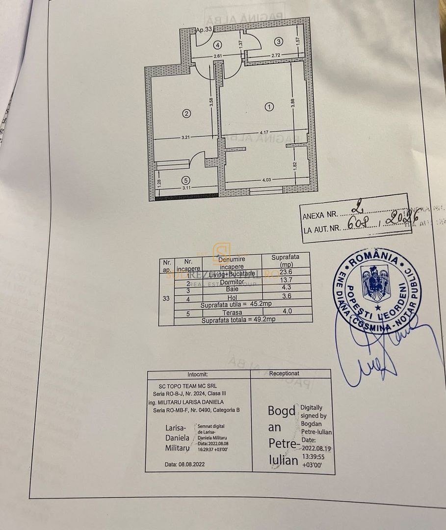 Inchiriere 2 camere, mobilat si utilat - acces rapid metrou Berceni - Schiță 8