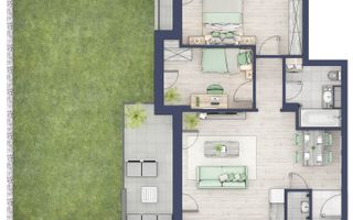 Apartament 3 Camere | 66 mp + gradina 63 mp | – Sibiu - Poză 13