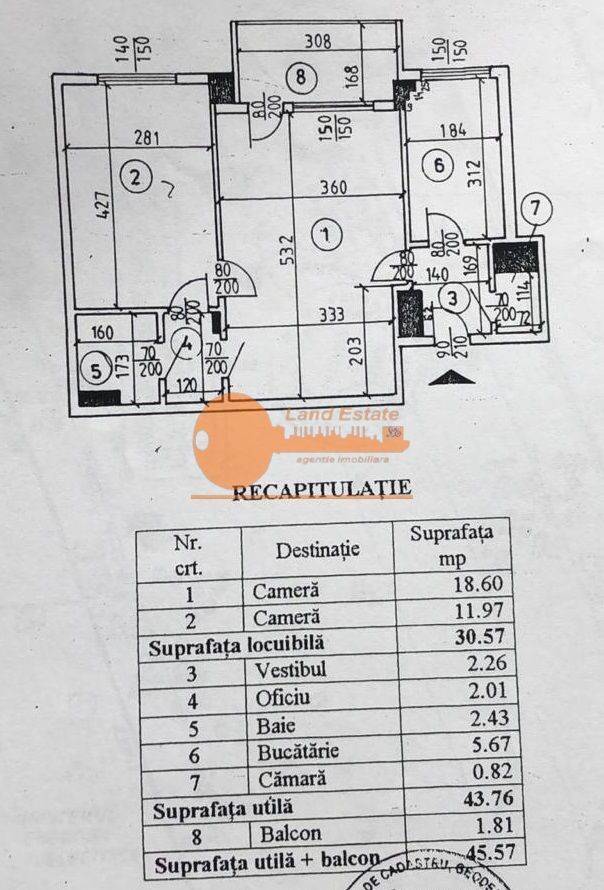 Apartament 2 camere | Piața Romană | 1 min metrou - Schiță 7