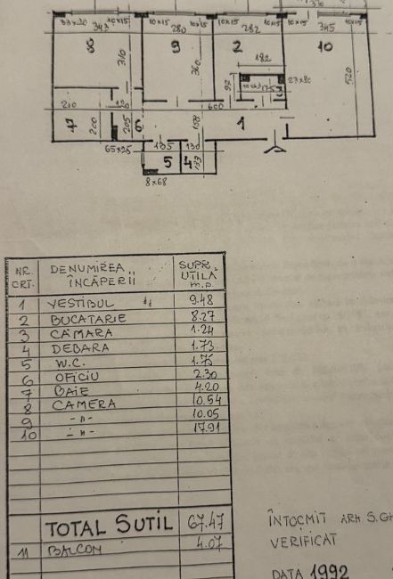 3 camere | 1 Mai | Turda | Mihalache | bloc 1982 - Poză 17