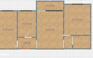 3 camere, et 2, centrala termica, 1 Mai ( Insula ) - 126 000 Euro- - Schiță 7