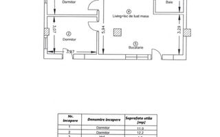 Preț foarte bun apartament la cheie Dâmbul Rotund - Schiță 12