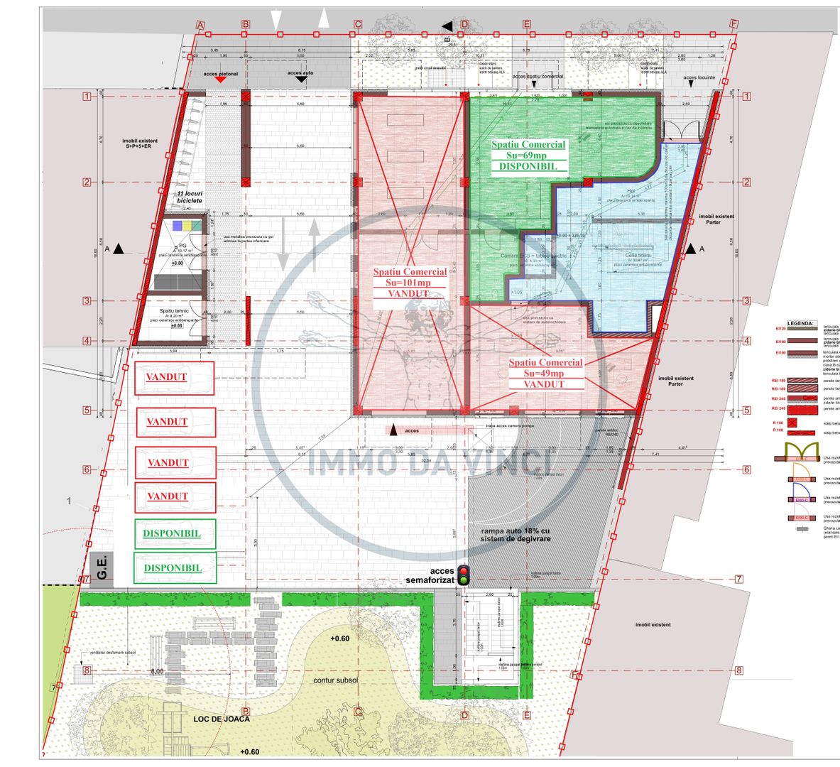 SPAȚIU COMERCIAL PREMIUM 2.400EUR– CARTIER BULGARIA, CLUJ-NAPOCA - Schiță 2